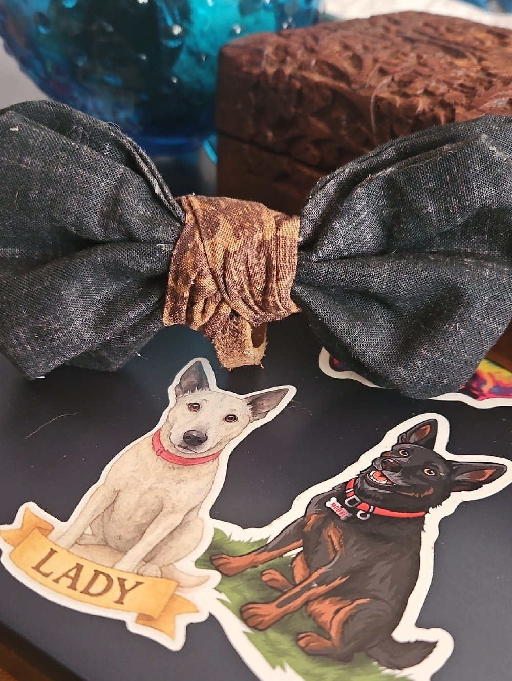 Hand Crafted Dog Bow Tie Collar Accessory NEW